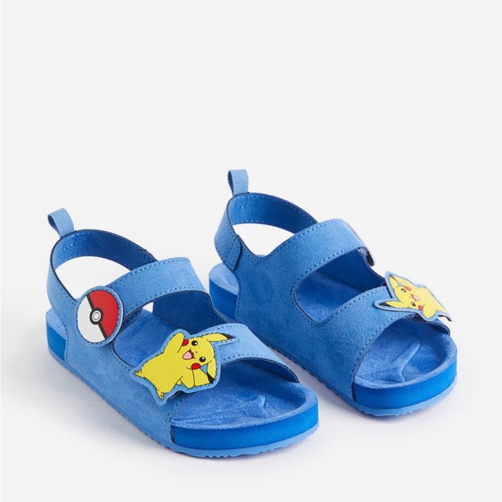 Graphic-detail Sandals - Blue Pokémon